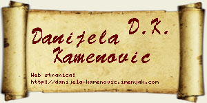 Danijela Kamenović vizit kartica